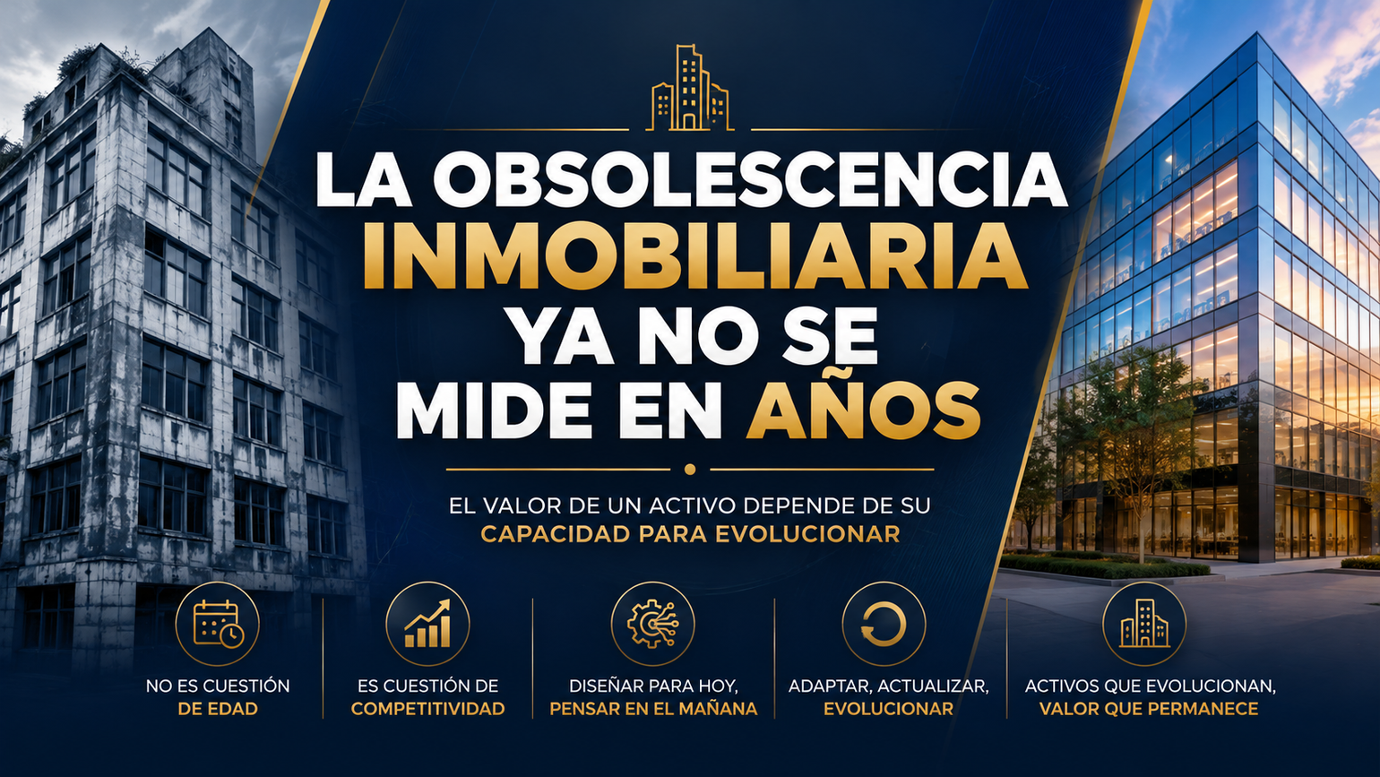 La obsolescencia inmobiliaria ya no se mide en años