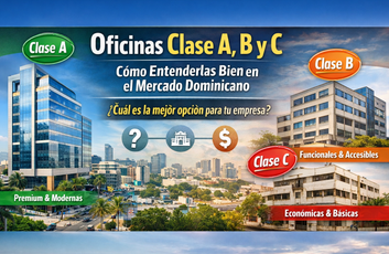 Oficinas Clase A, B y C: Cómo Entenderlas Bien (y Escoger Mejor) en el Mercado Dominicano