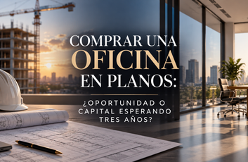 COMPRAR UNA OFICINA EN PLANOS: ¿OPORTUNIDAD O CAPITAL ESPERANDO TRES AÑOS?