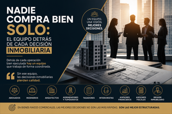 Nadie compra bien solo: el equipo detrás de cada decisión inmobiliaria