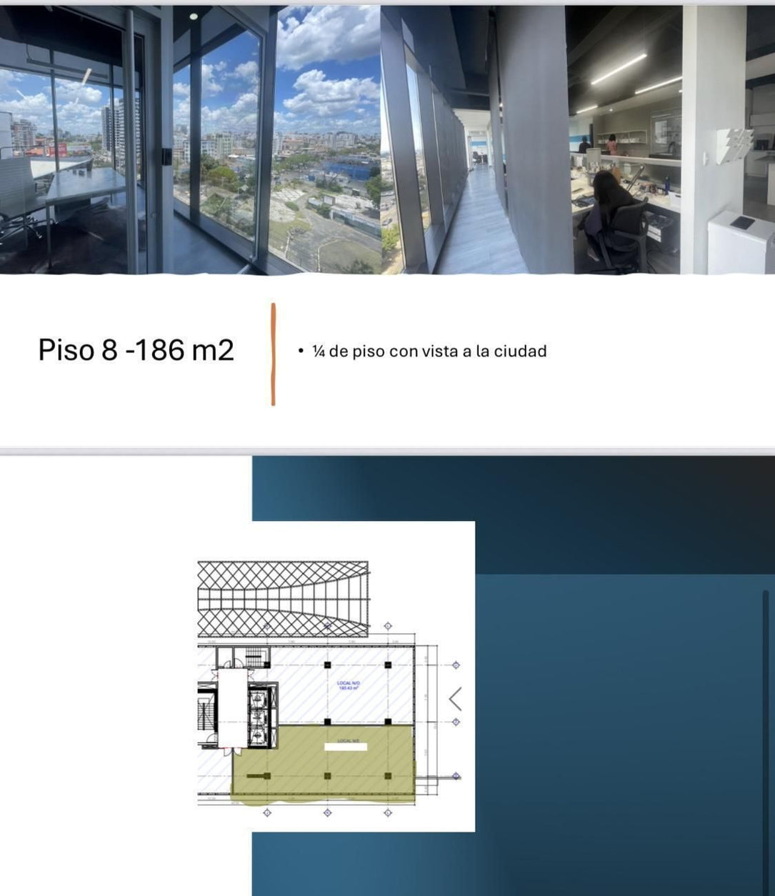 Oficinas alquiler Bella Vista Downtown Santo Domingo