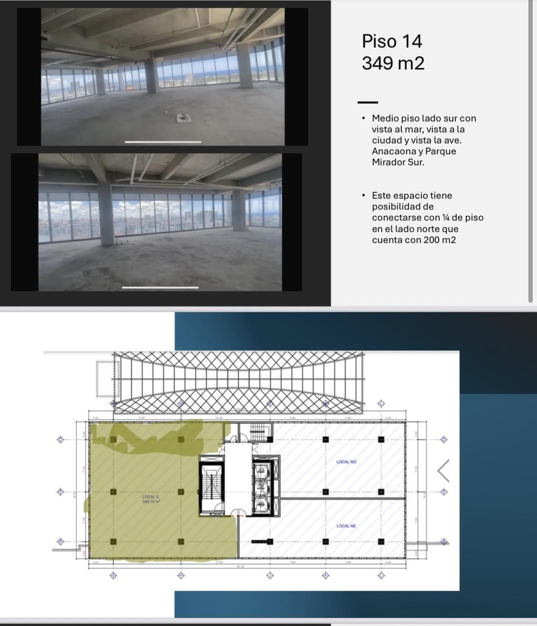 Oficinas alquiler Bella Vista Downtown Santo Domingo