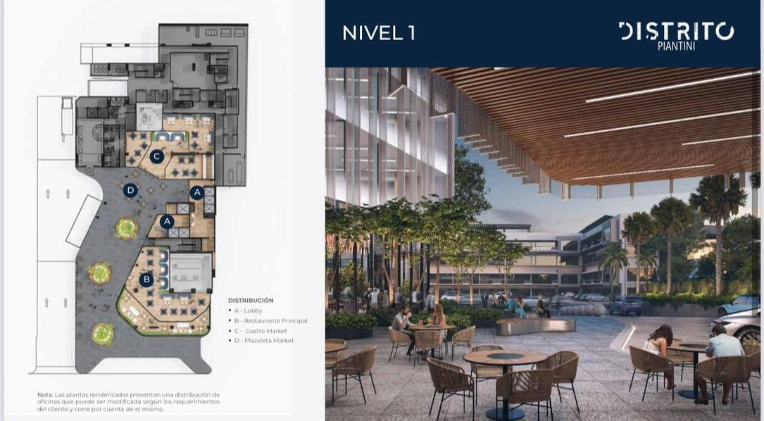 Oficina venta alquiler Distrito Piantini Santo Domingo