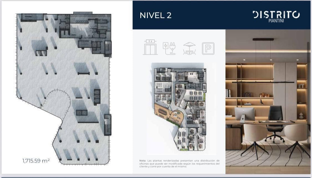 Oficina venta alquiler Distrito Piantini Santo Domingo