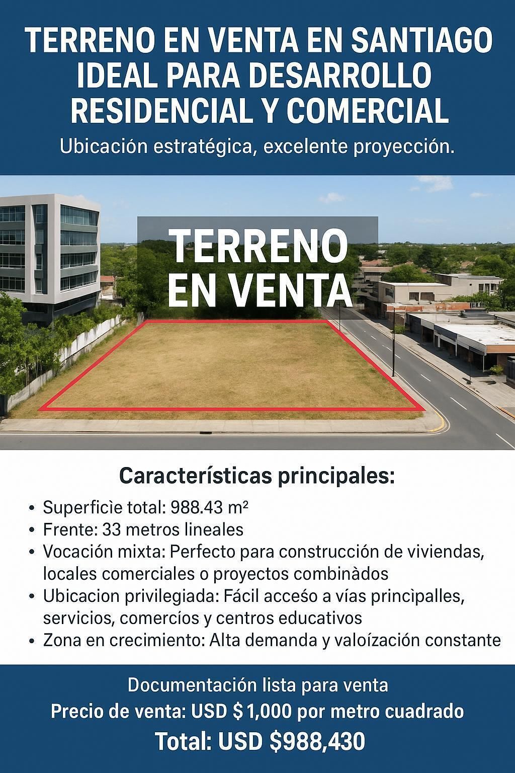 Terreno venta residencial comercial Los Colegios Santiago