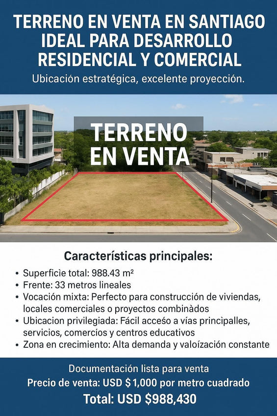 Terreno venta residencial comercial Los Colegios Santiago