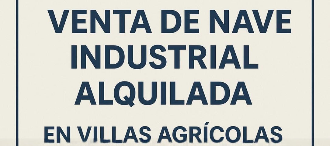 Nave industrial venta Alquilada Villas Agricolas Santo Domingo