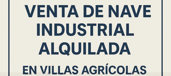 Nave industrial venta Alquilada Villas Agricolas Santo Domingo