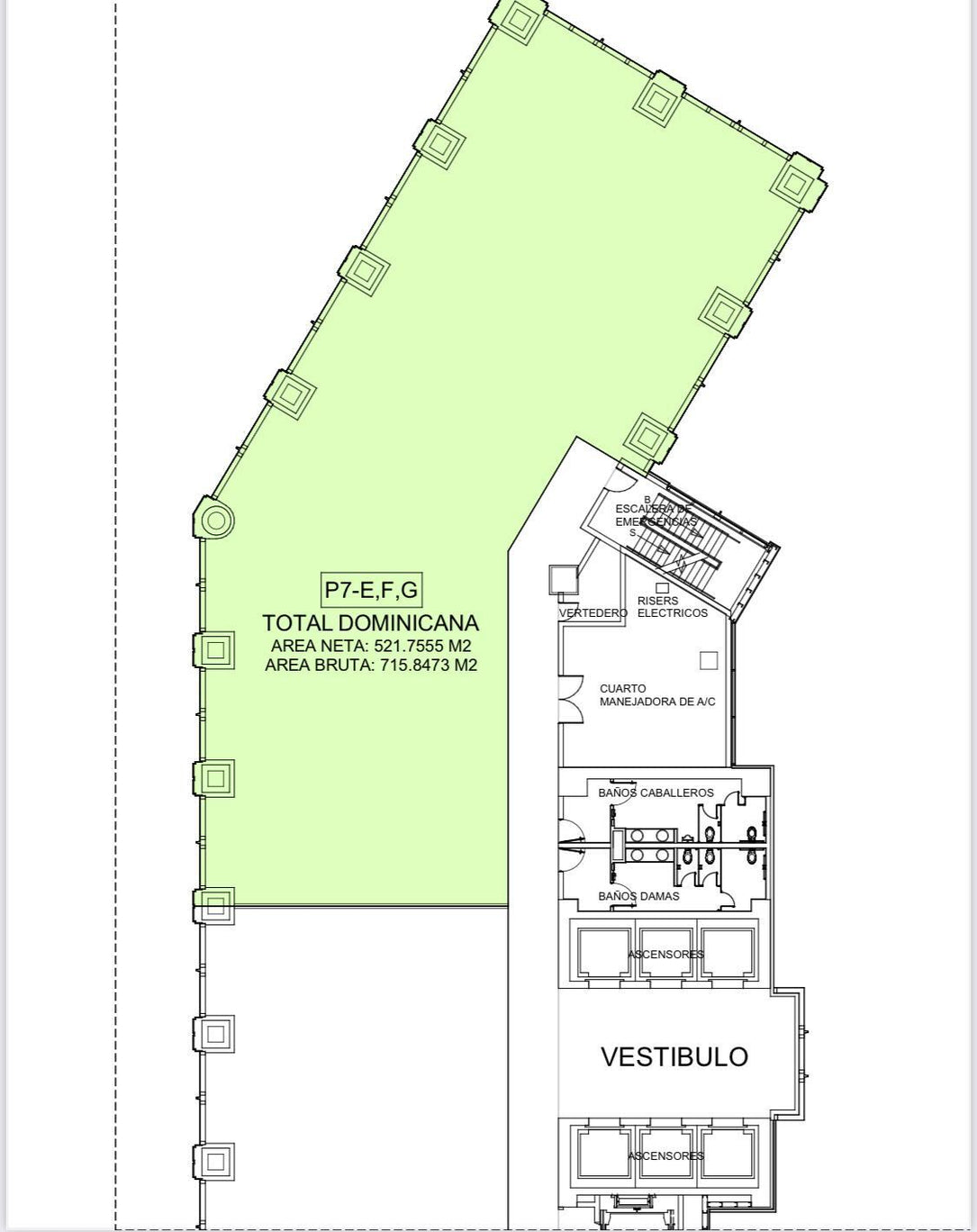 Oficina corporativa alquiler Piantini Acropolis Santo Domingo
