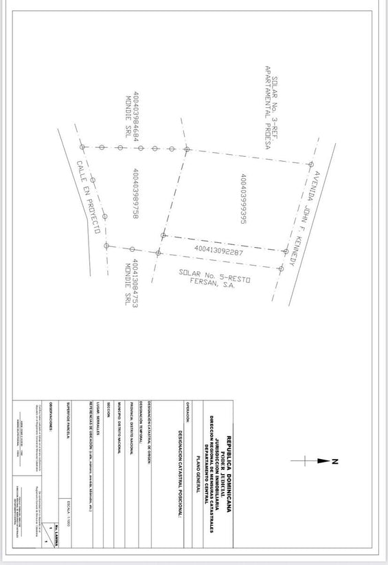 Terreno comercial alquiler JFK Kennedy Santo Domingo