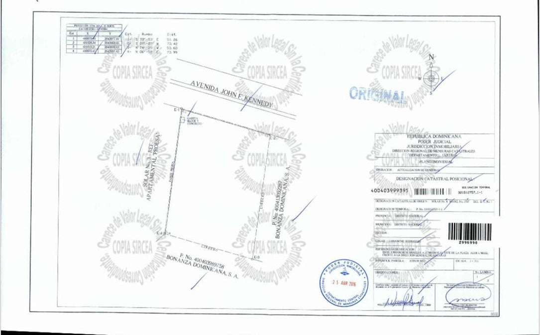 Terreno comercial alquiler JFK Kennedy Santo Domingo