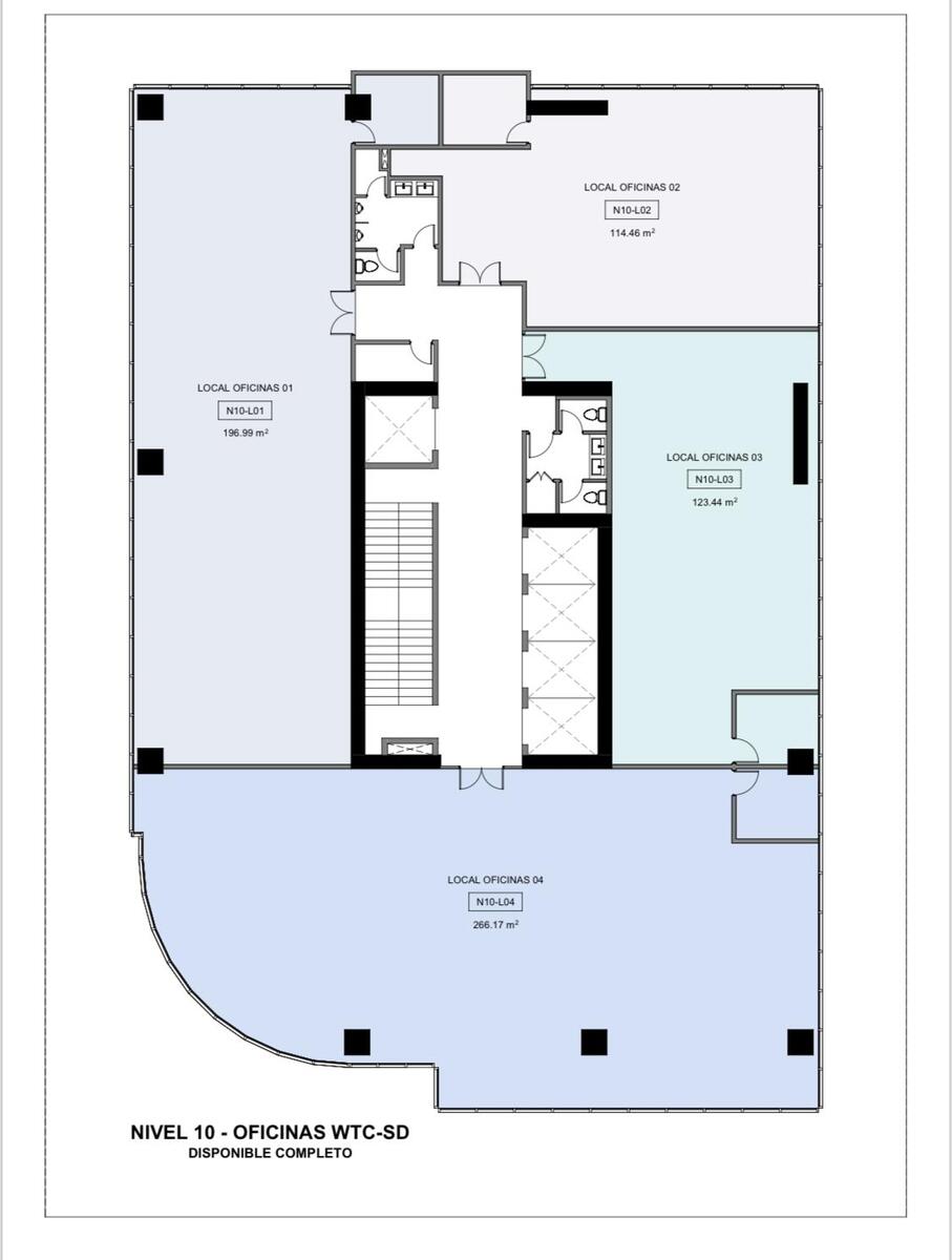 Oficinas corporativas alquiler WTC BlueMall World Trade Center Piantini Santo Do