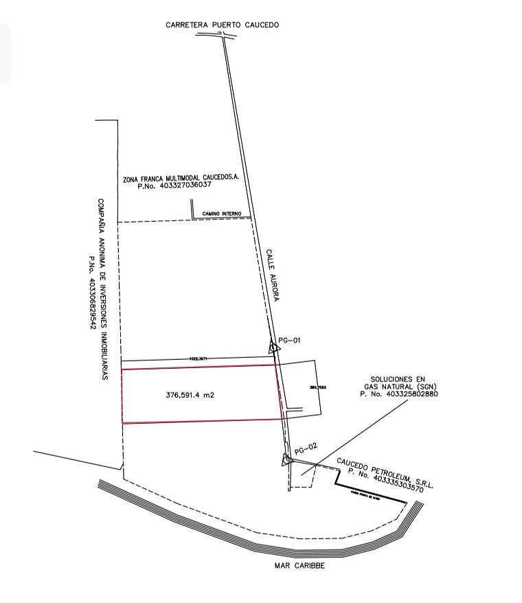 Terreno Industrial desde 15,000 hasta 350,000 m² en Venta | Punta Caucedo, Boca Chica