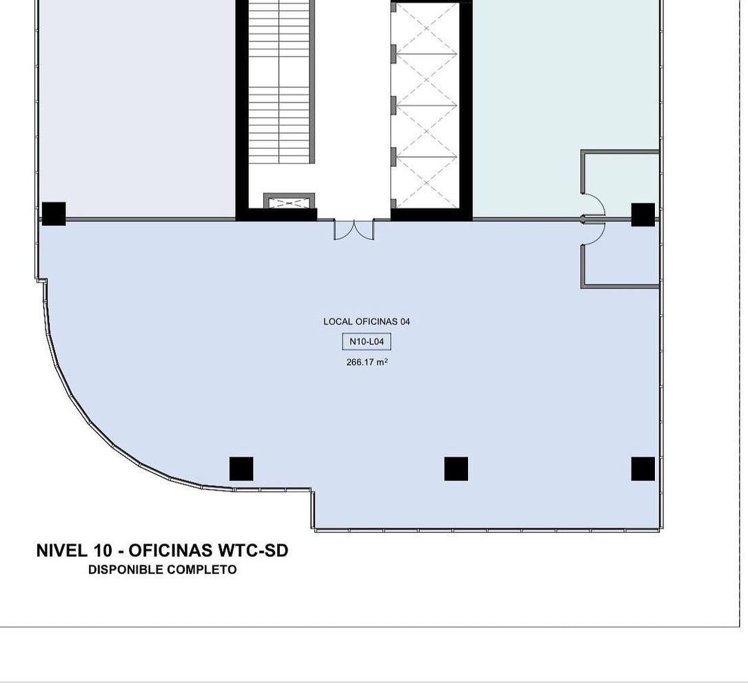 Oficina Clase A en Alquiler – Piso 21 | 266.63 m² World Trade Center – Blue Mall