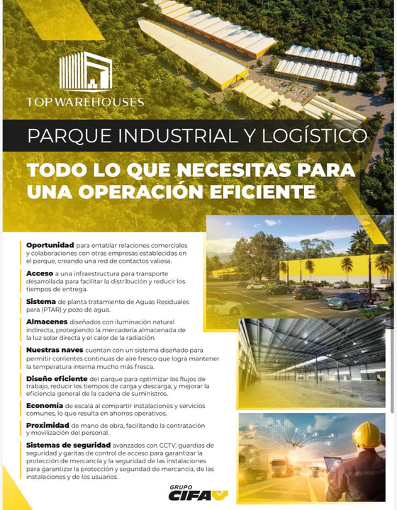 Venta de Naves Industriales y Logísticas – Desde 600 m² TOP WAREHOUSES Nuevo | Carretera al Merca, Santo Domingo