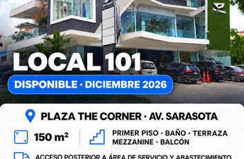 Local Comercial en Aquiler 150 m² | Plaza The Corner | Av. Sarasota | Santo Domingo-2