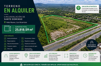 Terreno en Alquiler | La Guayiga / Circunvalación de Santo Domingo | 25,818.59 m²-1